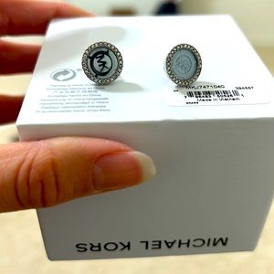 Michael kors logo earrings